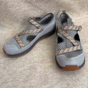 Chaco Odyssey sports sandals NEW kids 6 gray mesh waterproof closed toe hiking